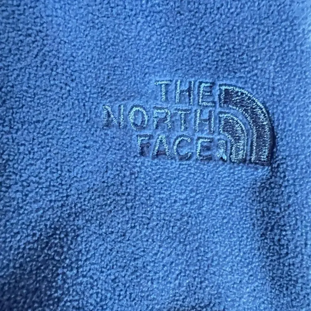 The North Face TKA 100 Fleece Pullover Mens XL Blue 1/4 Zip Hiking Lightweight